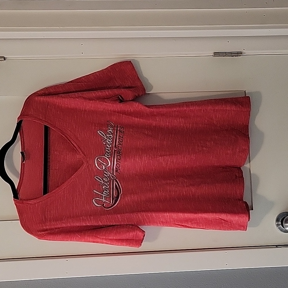 HD Short Sleeve Ladies TShirt; Red: 2xl